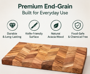 Nordic Chevron Design Chopping Board